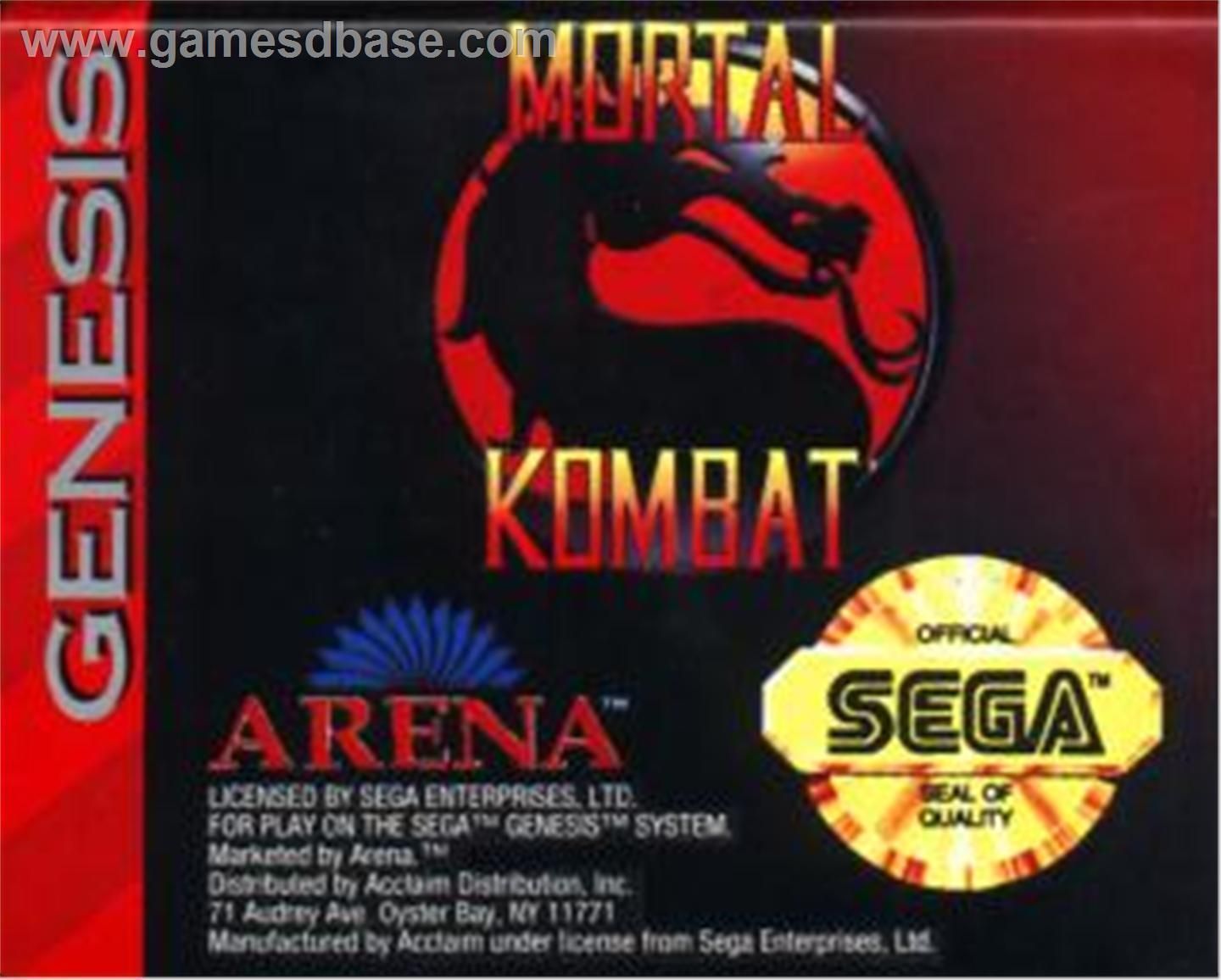 Mortal Kombat (JUE) (REV 00) (USA) Game Cover